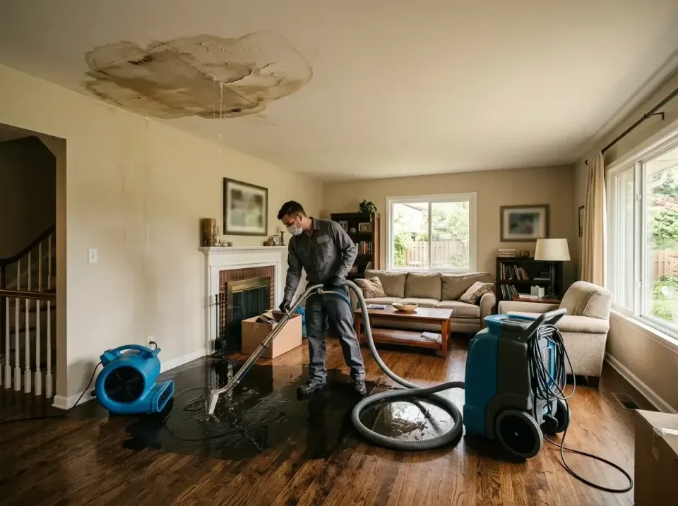 attic-pipe-burst-ceiling-drip-008 — frequently asked questions, Water Damage Restoration & Carpet Care in Green Tree, PA